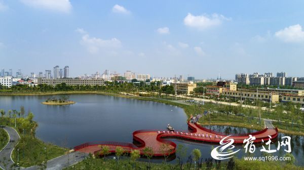 彩虹桥美&nbsp;醉游人(257447)泗洪县城北湿地公园
